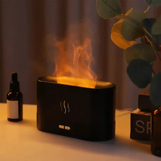 Flame Humidifier And Fragrance Diffuser -7 Flame Colors