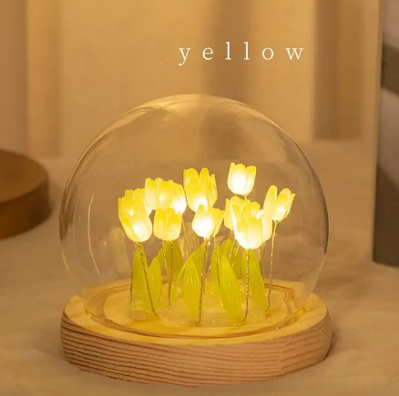 Artificial Tulip Flower Night Light LED Night Lamp