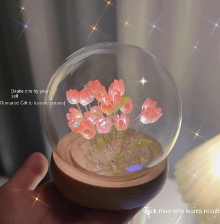 Artificial Tulip Flower Night Light LED Night Lamp