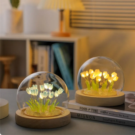 Artificial Tulip Flower Night Light LED Night Lamp